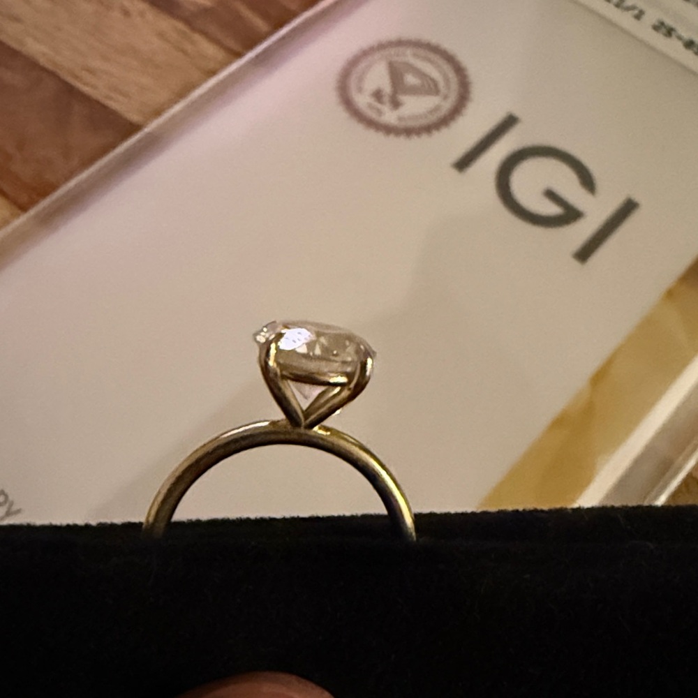 Lab Diamond Engagement Ring - Picture 2 of 11